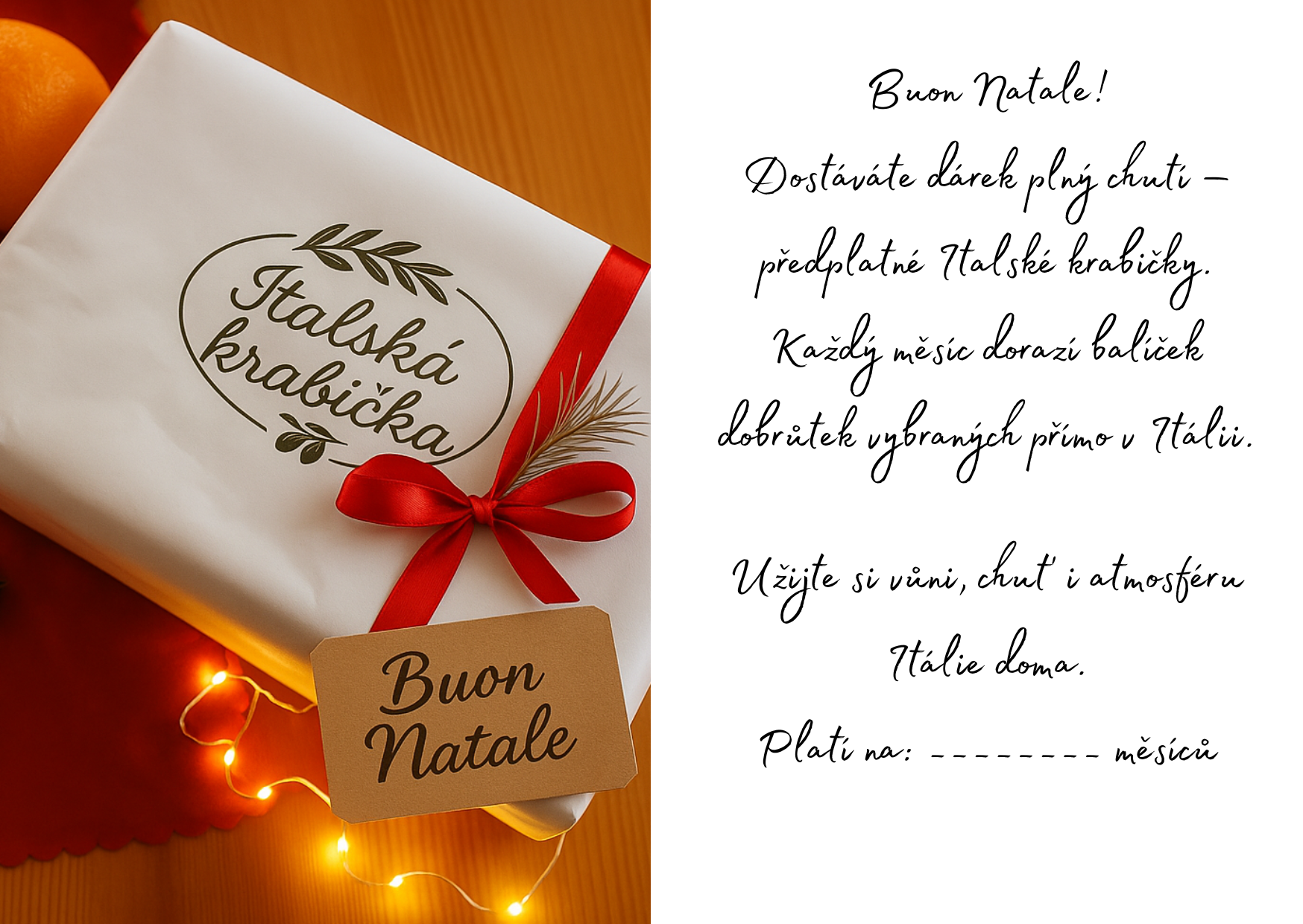 Dárkový poukaz vánoční